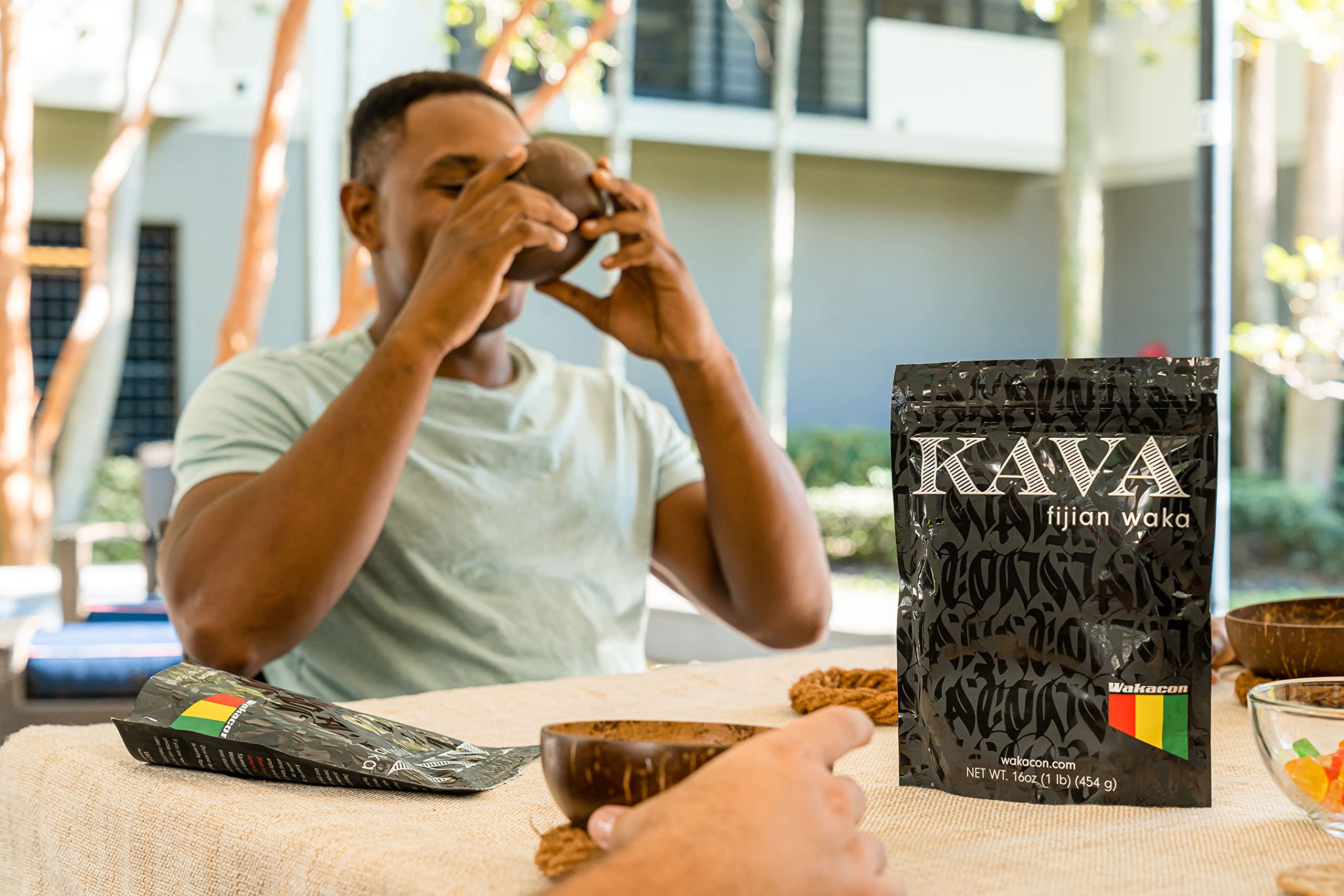 Wakacon Kava Waka powder traditional grind reflecting craft