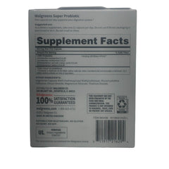 Walgreens Atazua super probiotic digestive support capsules for easy daily intake.