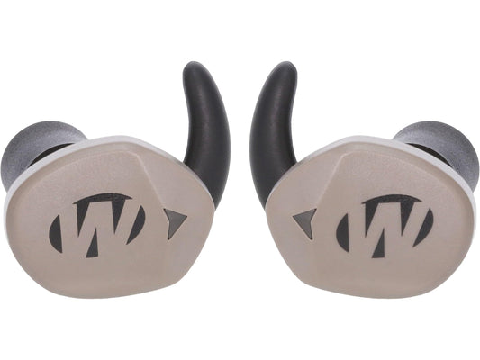 Walker's Silencer 2.0 earbuds in case for portable protection and charging