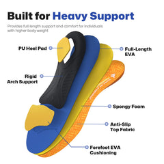 WalkHero contoured arch-support shell inside view supports natural arch alignment.