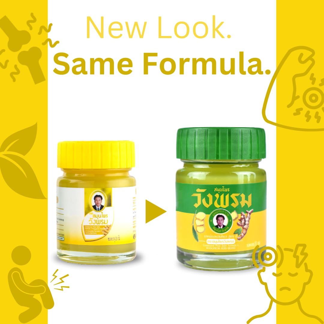 Wang Prom Cool Herbal Balm texture swatch demonstrates cooling application