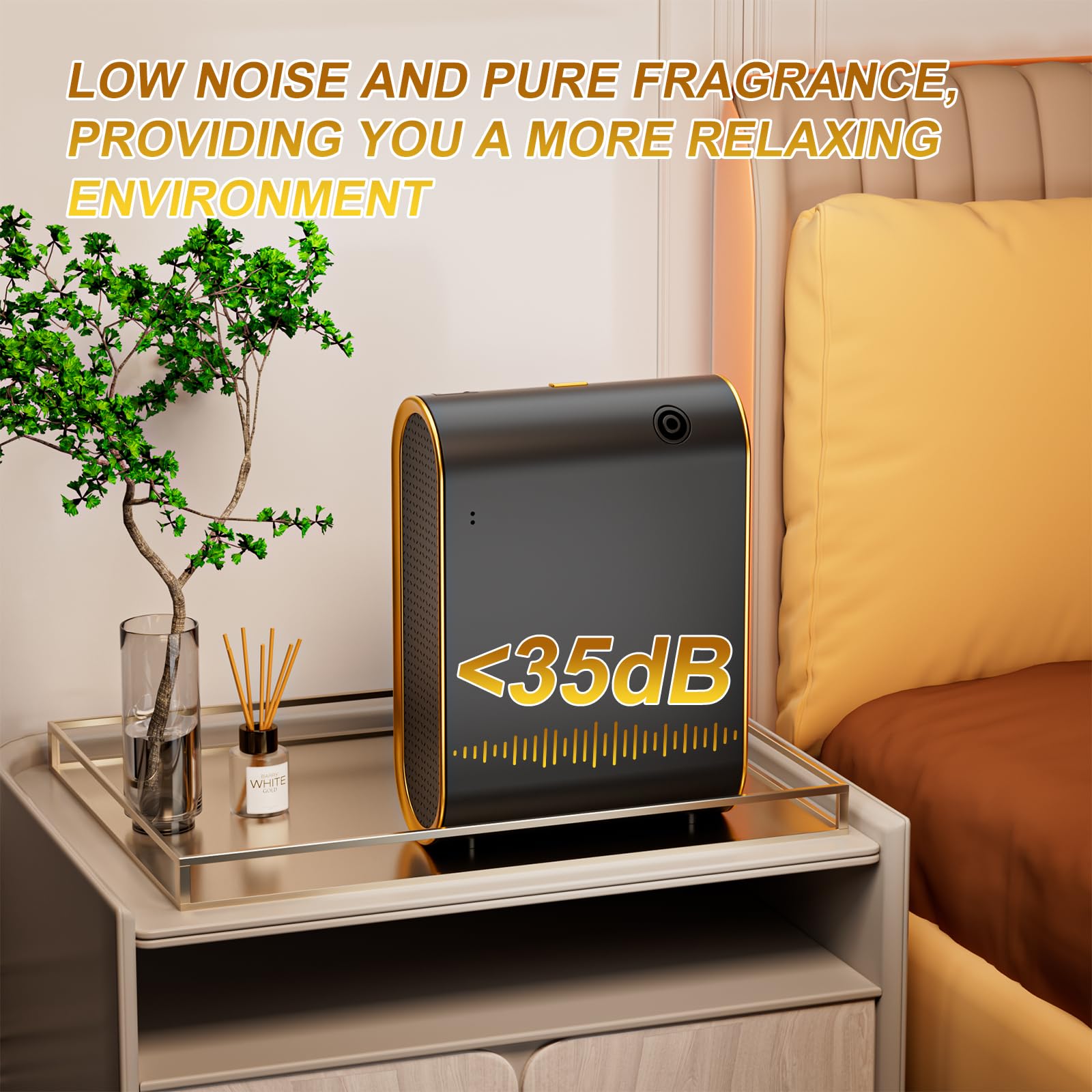 Wankeer Smart Scent Air Machine operates quietly to maintain calm environments