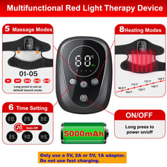 WAPAG knee massage device highlighting dual-wave therapy for comfort