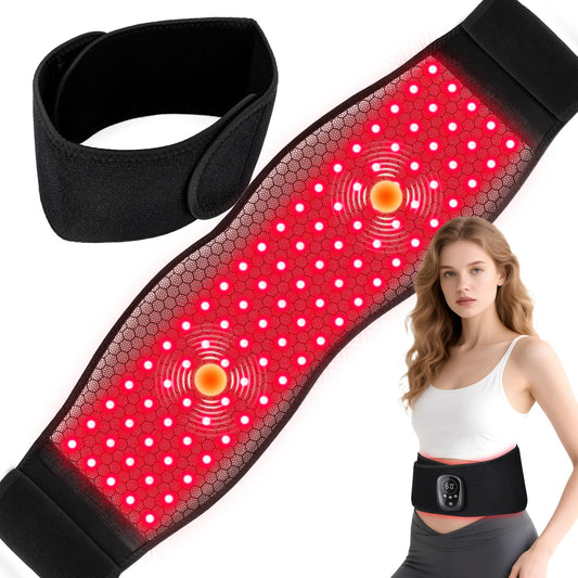 WAPAG red light therapy belt front view for portable at-home use