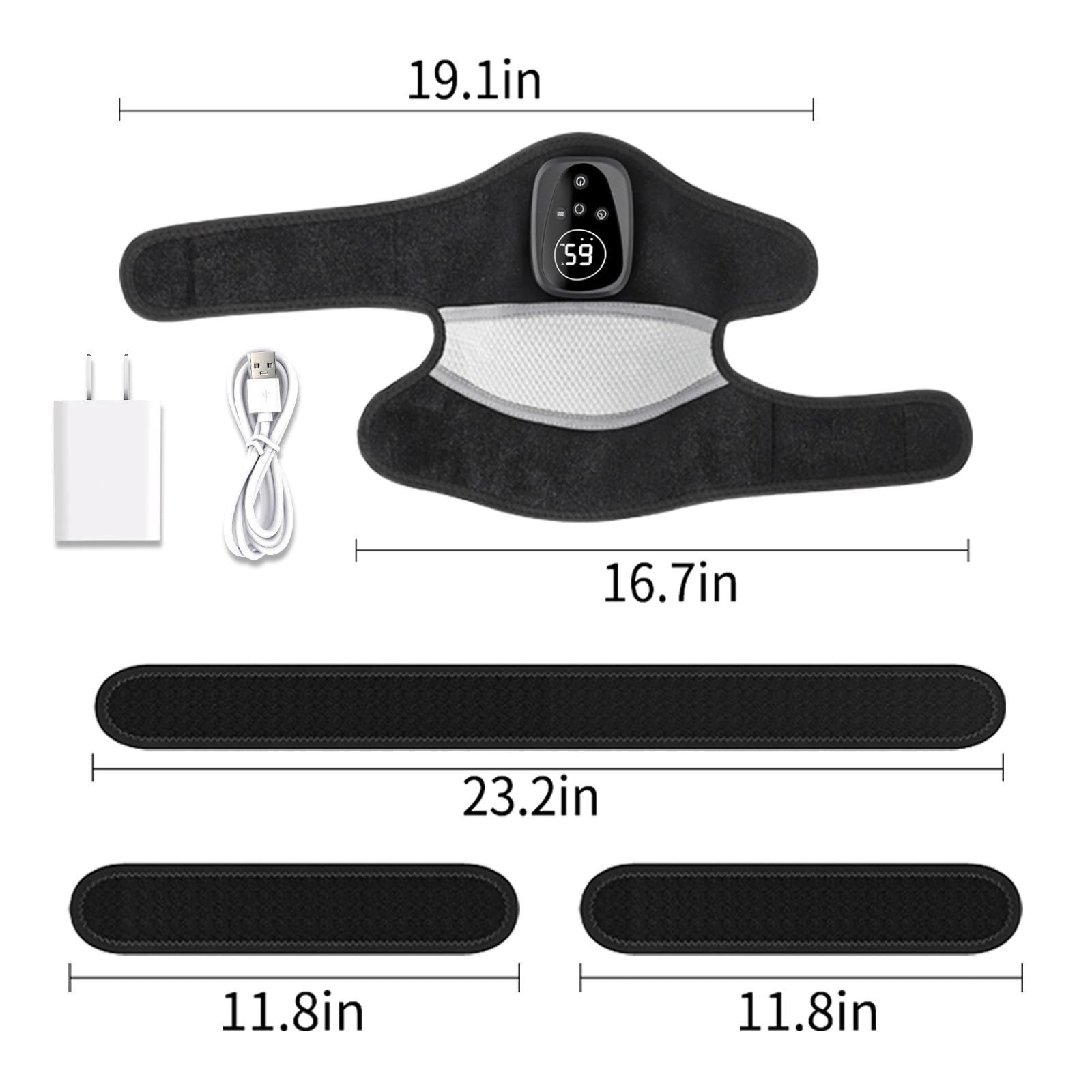 WAPAG vibration knee wrap providing soothing massage during use