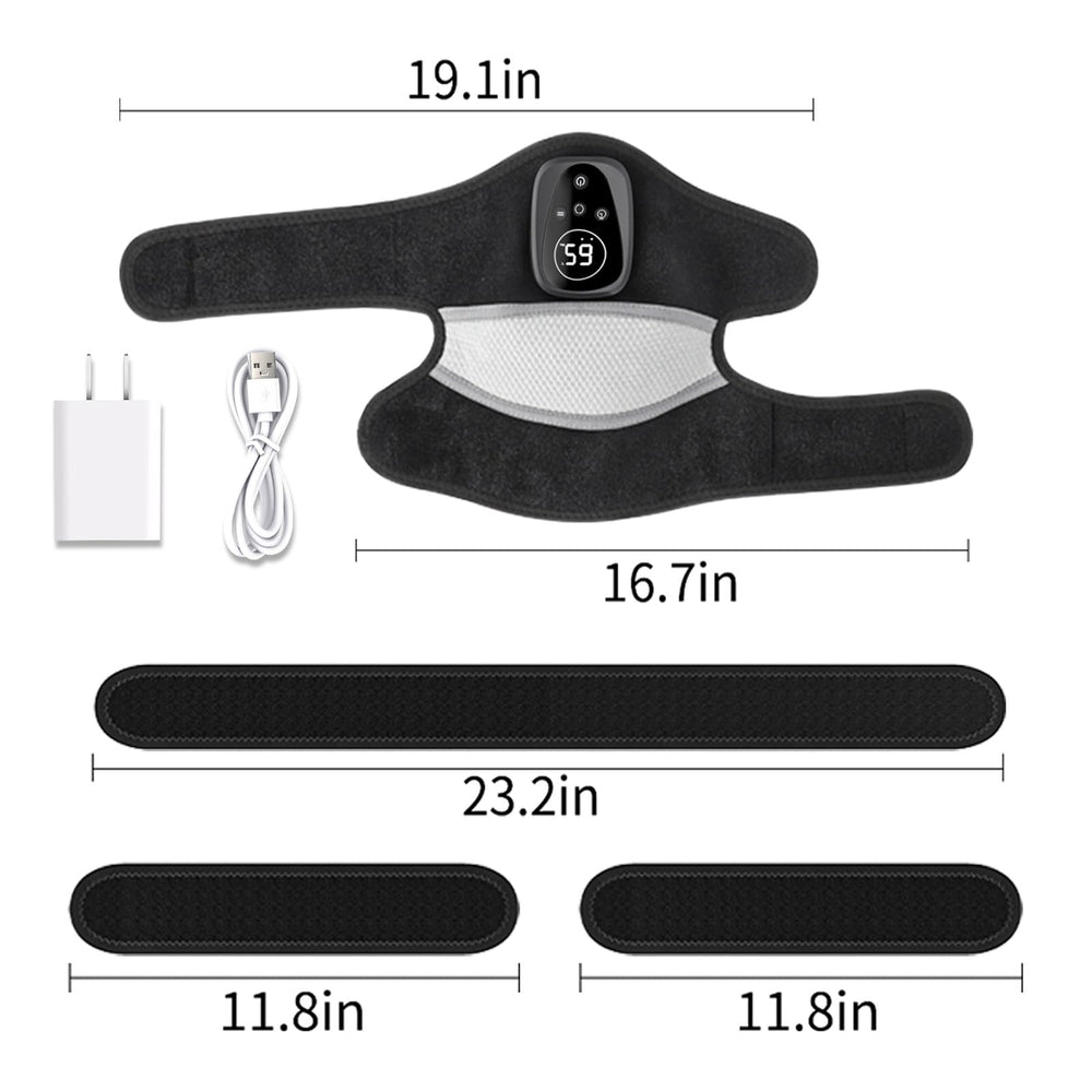 WAPAG vibration knee wrap providing soothing massage during use