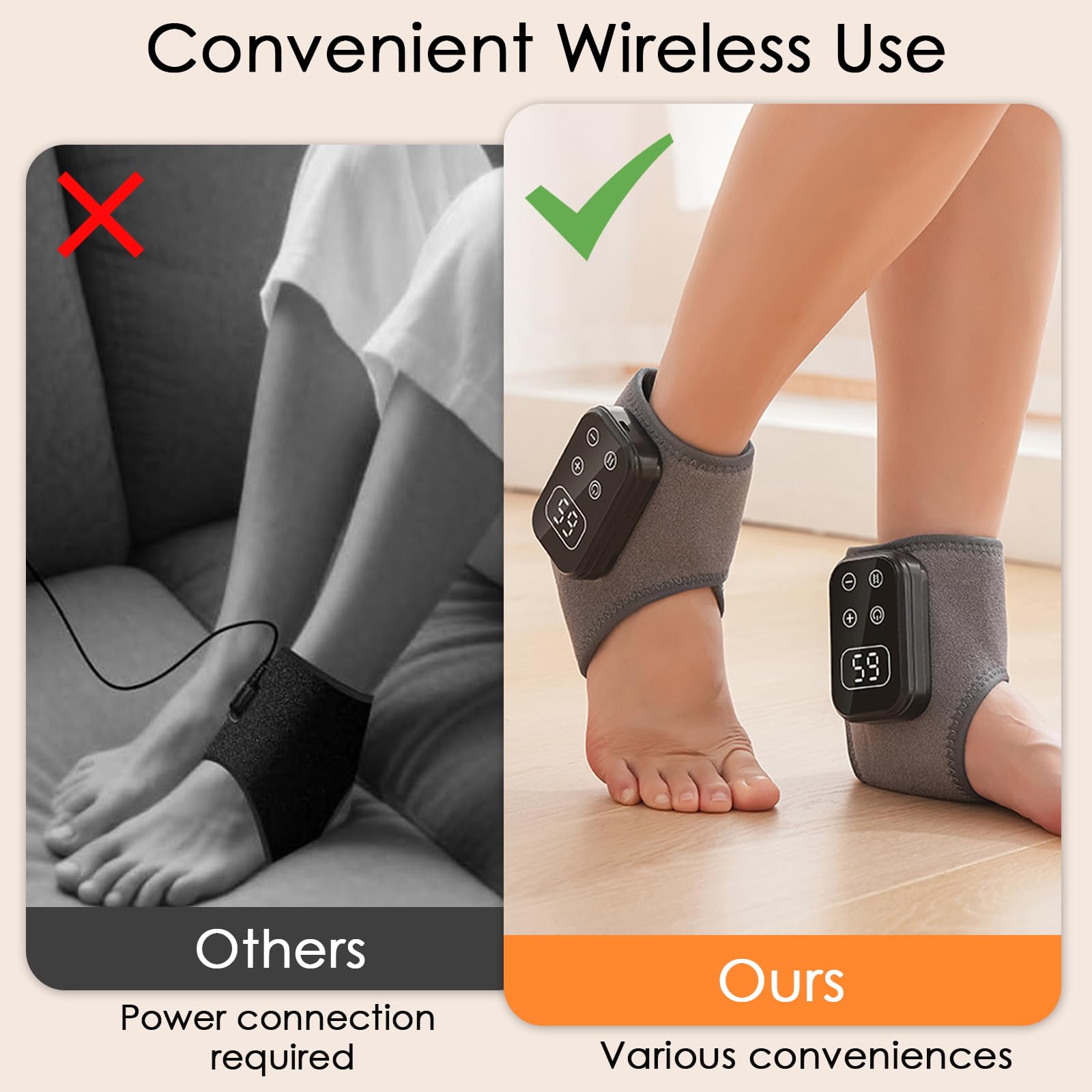 Warihaei Foot Renew Massager 15-minute timer for safe sessions