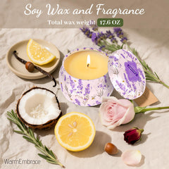 WarmEmbrace lemon candle delivering bright, fresh aroma for clean homes