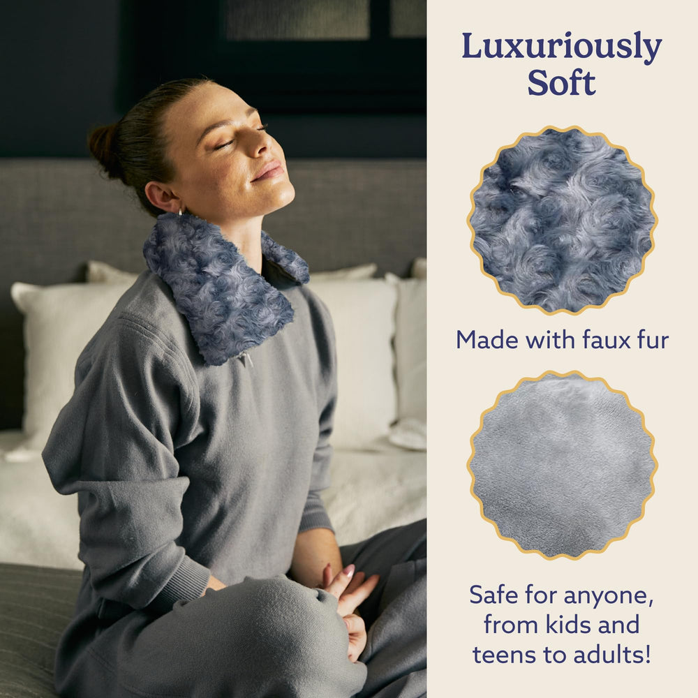 Warmies lavender-scented neck wrap emits gentle aroma for calm