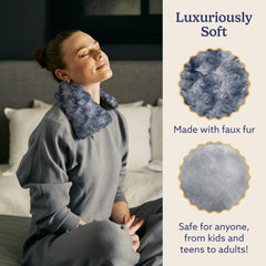 Warmies lavender-scented neck wrap emits gentle aroma for calm