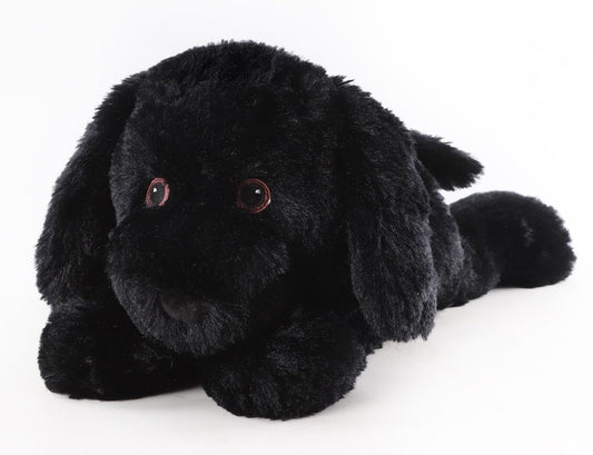 WarmPal Black Lab stuffed animal with premium plush for cozy cuddles.