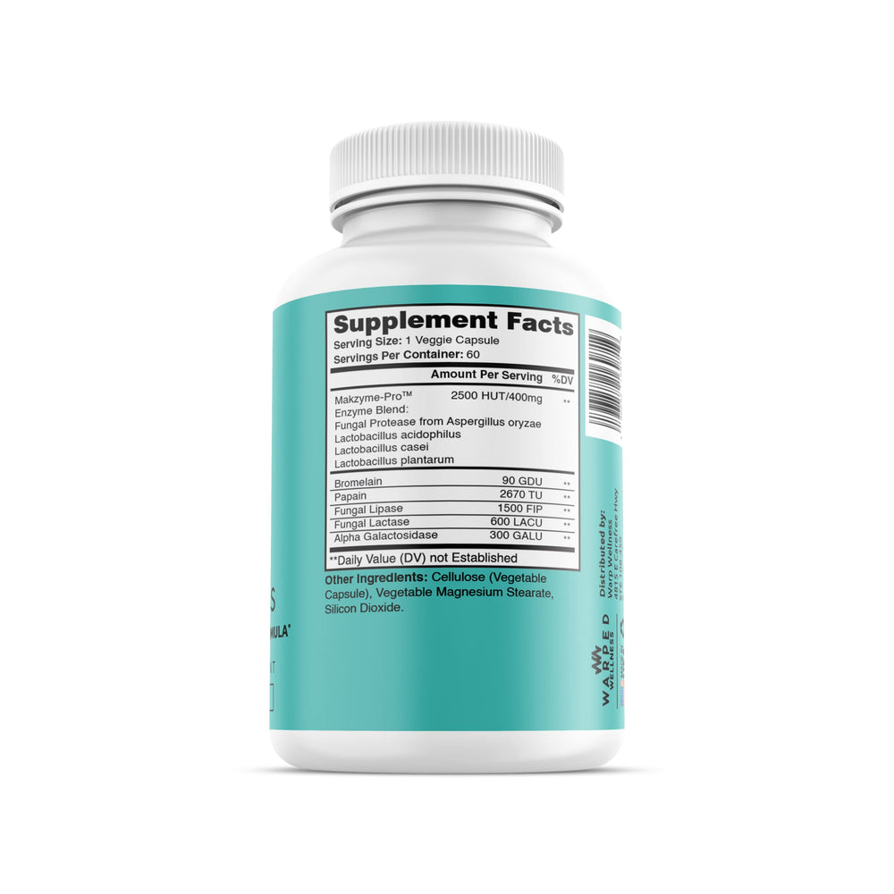 Warped Wellness bottle and capsules ready for on-the-go wellness.