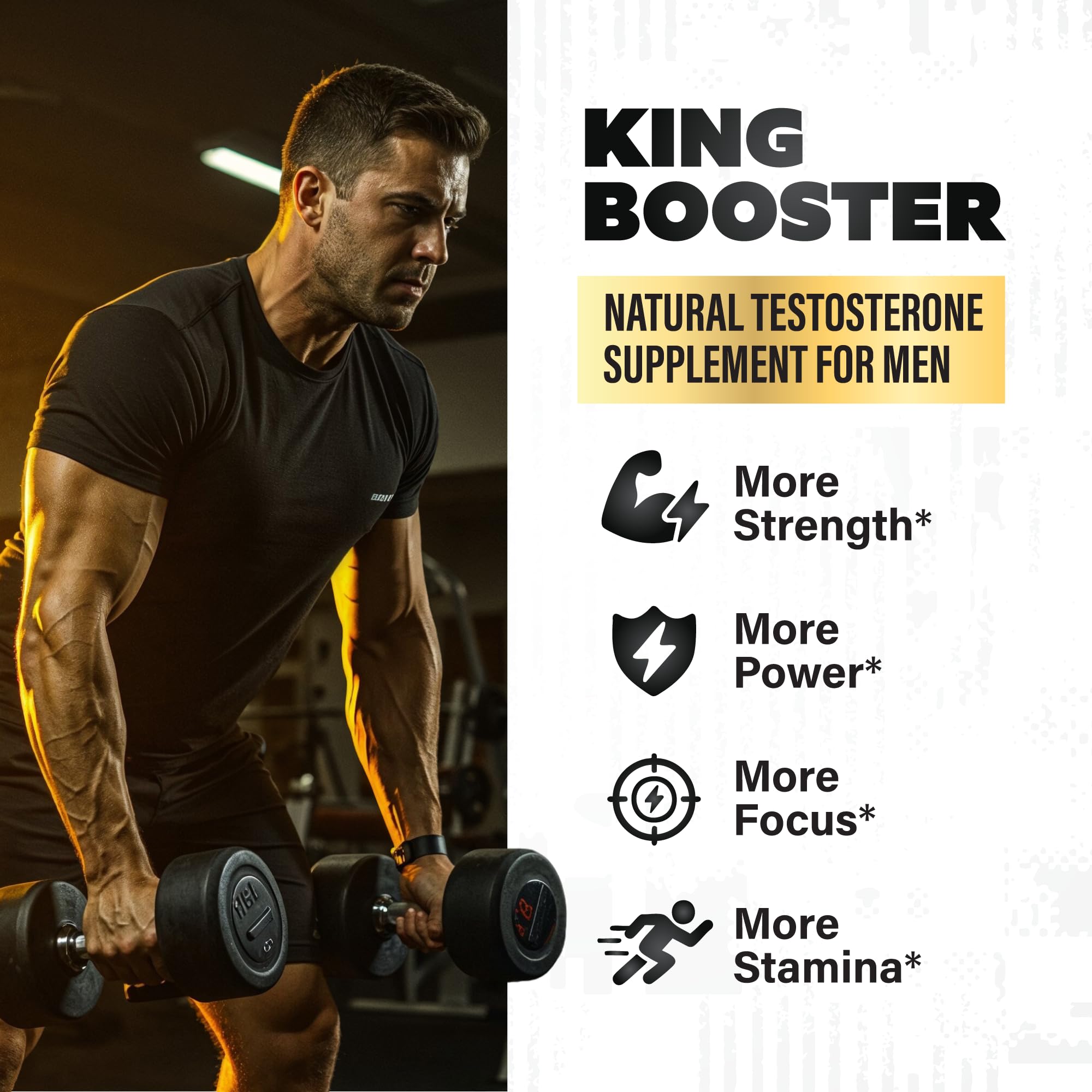 Warrior Protocol King Booster bottle-back-label detailing ingredients for informed supplementation