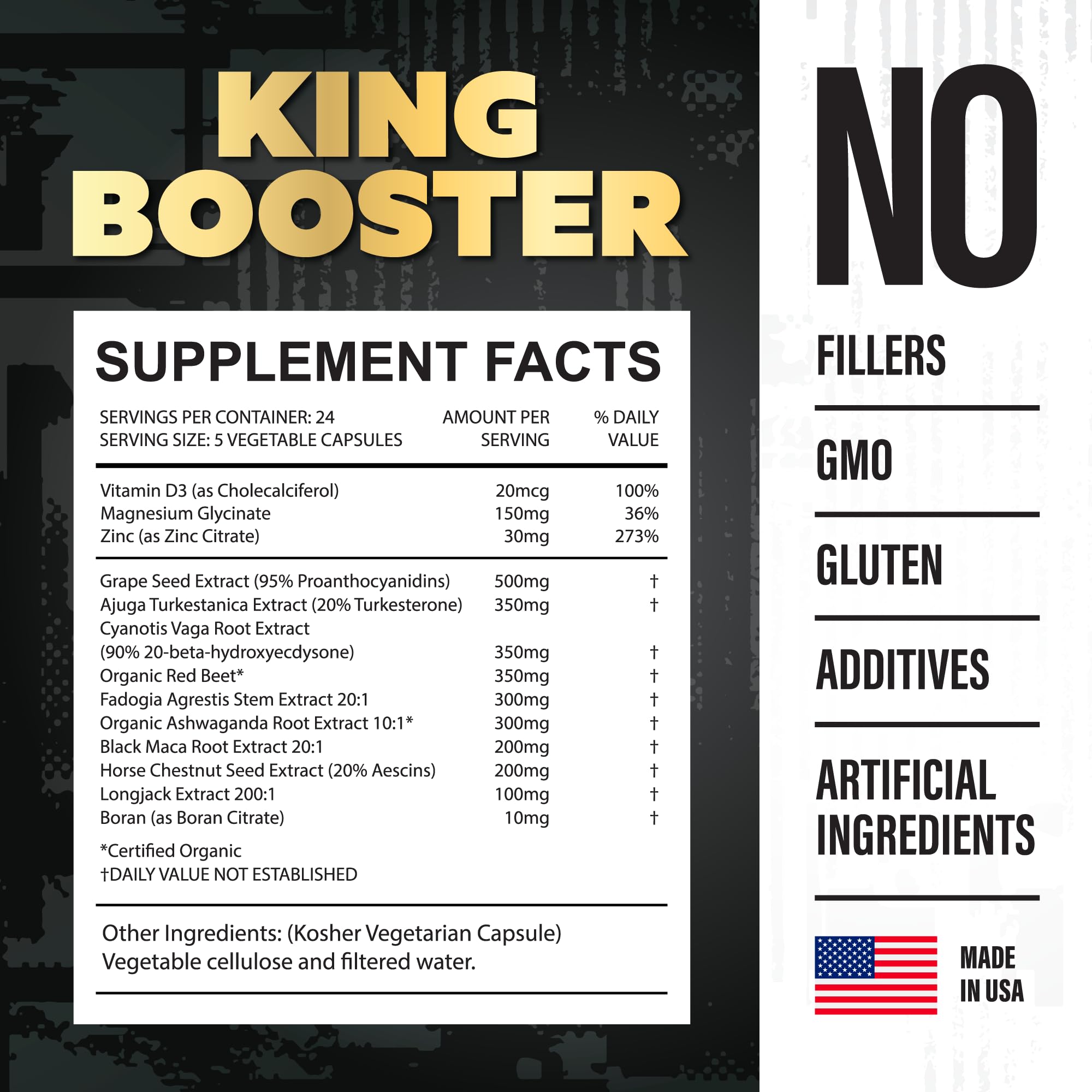 Warrior Protocol King Booster pills-closeup showing easy dosage and convenience
