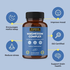Ingredient icons depict Magtein L-Threonate, glycinate, and taurate in the blend.