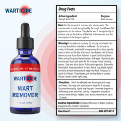 Warticide liquid gel clinging to skin enables focused treatment.