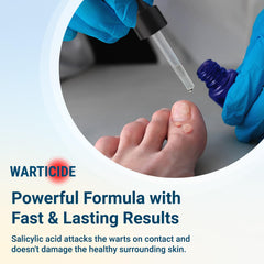 Warticide three-pack box suitable for multi-area use.