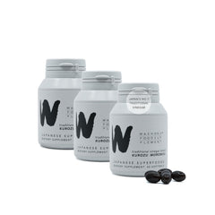 Washoku Black Vinegar softgel bottle for easy daily energy support.