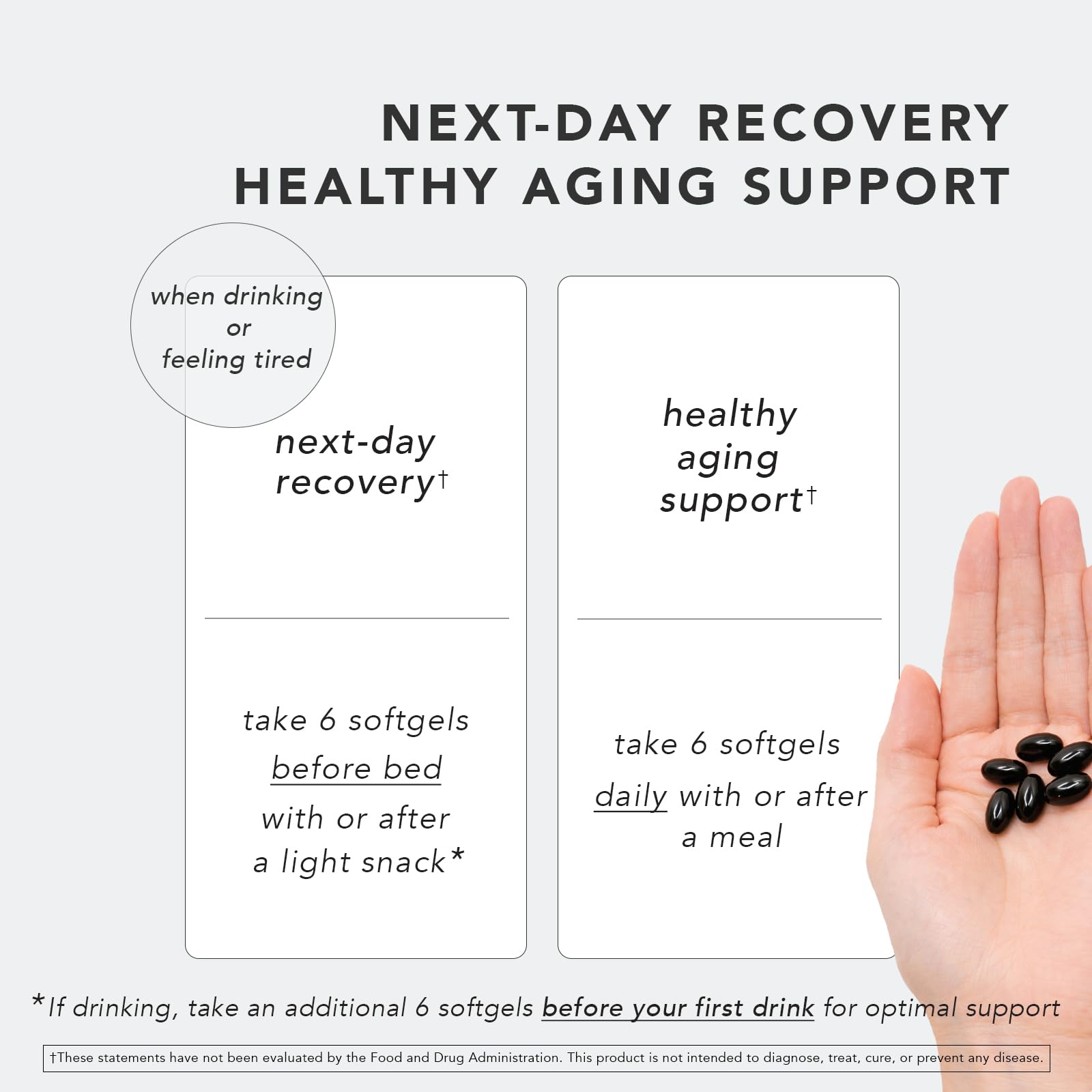 Washoku softgel capsules inside for smooth dissolution during daily use.