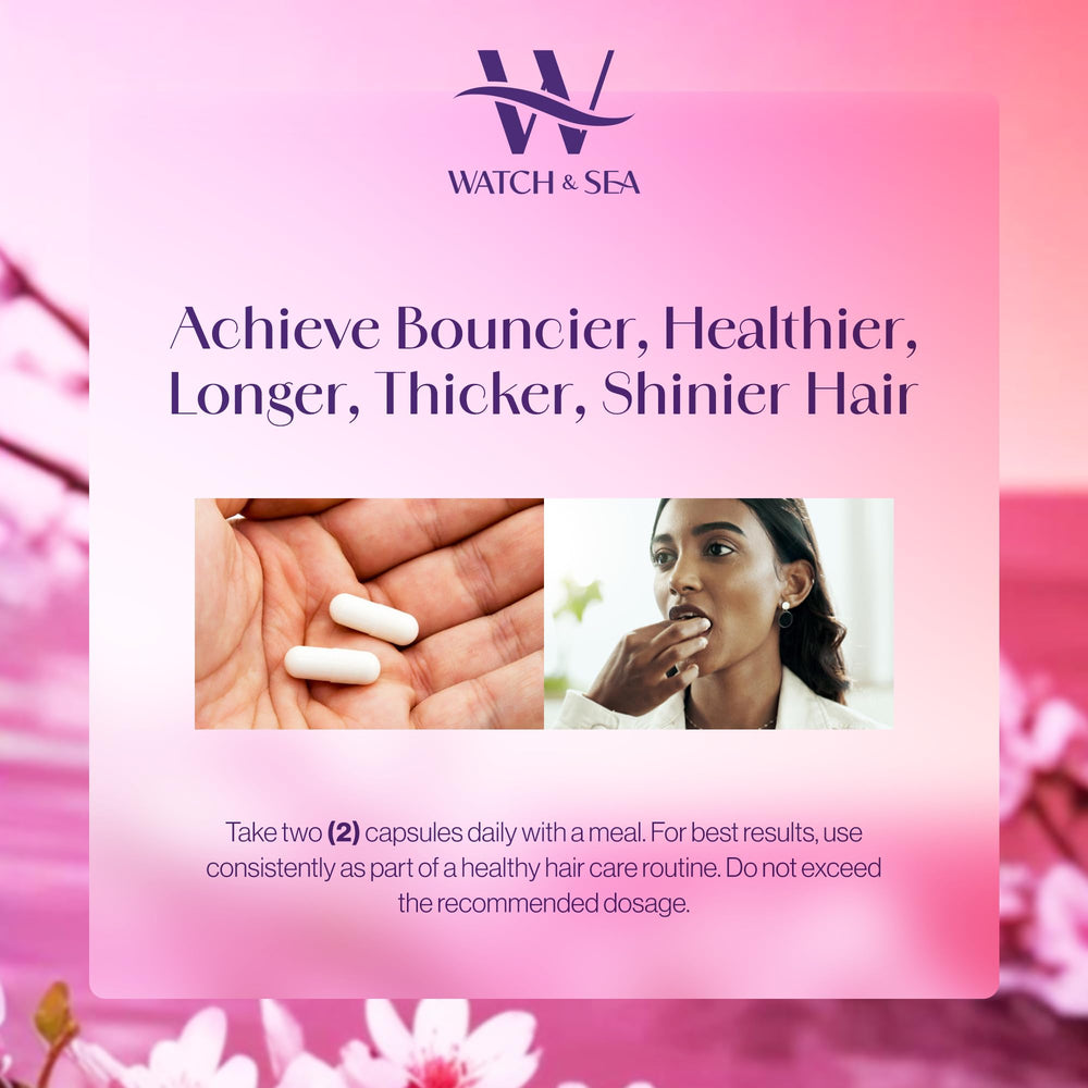 Image suggests thicker-looking hair after consistent use.
