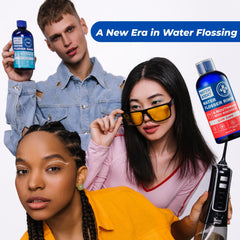 Breath-freshening concept with WATER DENT apple mint rinse