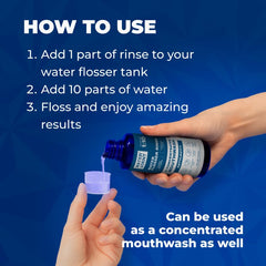 Water Dent packaging shows 1:10 concentrate for bulk value