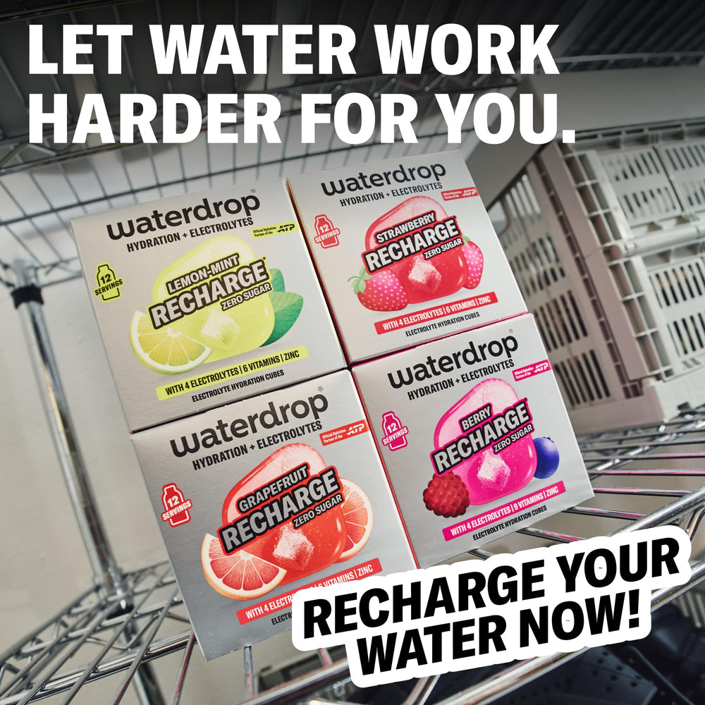Waterdrop Microlyte Mix on-the-go refresh scene during travel or workout.