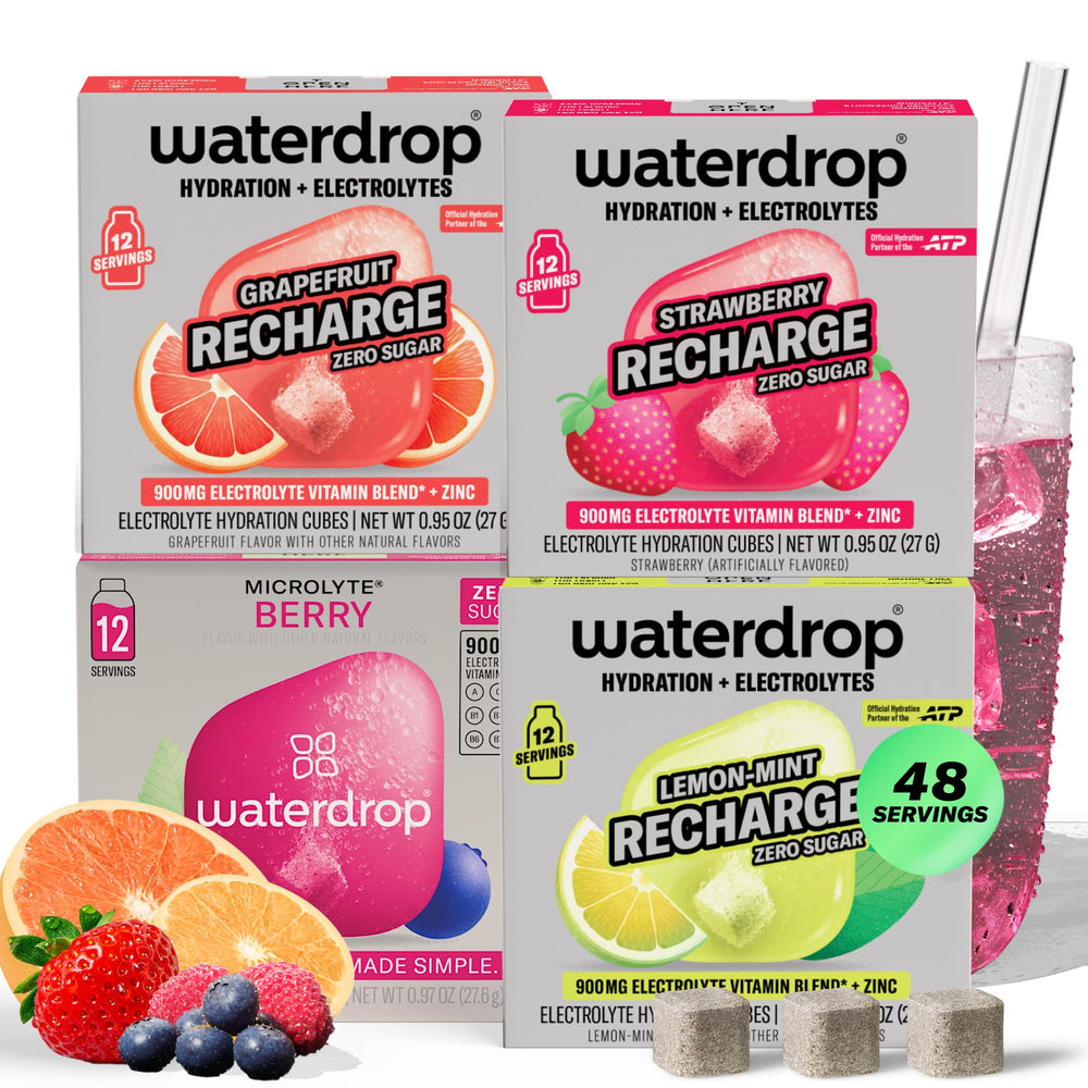 Waterdrop Microlyte Mix strawberry recharge drops ready for fruity on-the-go hydration.