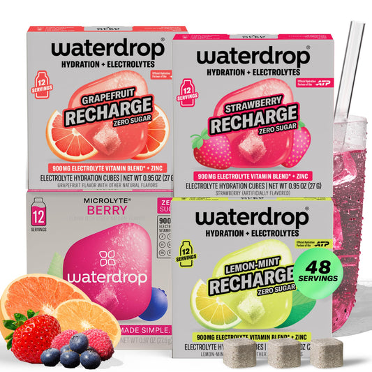 Waterdrop Microlyte Mix strawberry recharge drops ready for fruity on-the-go hydration.