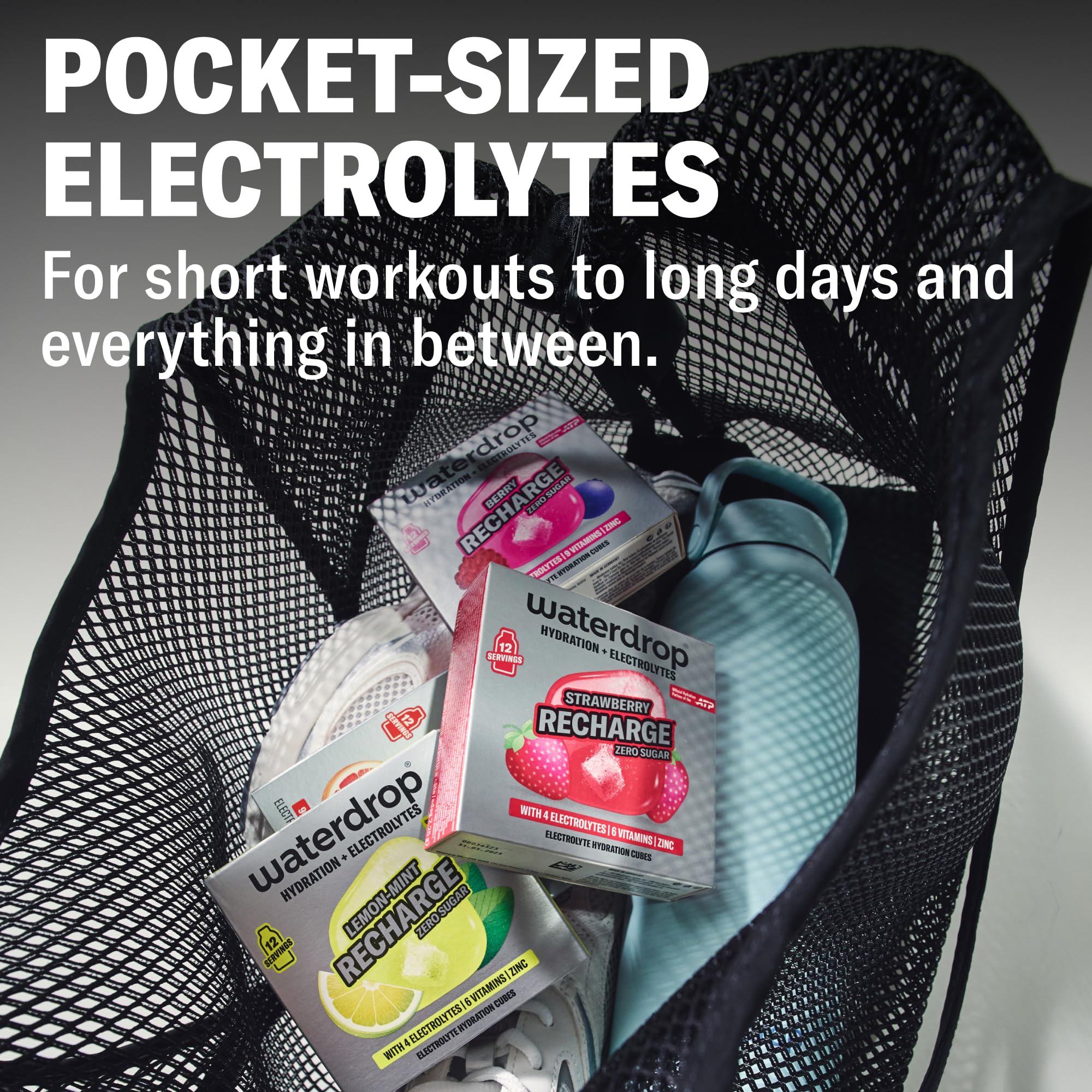 Waterdrop Microlyte Mix sustainability packaging emphasizes reduced plastic waste.
