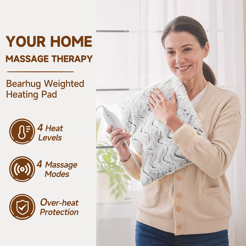 WATO FT heat massaging pad close-up beads for weighted pressure