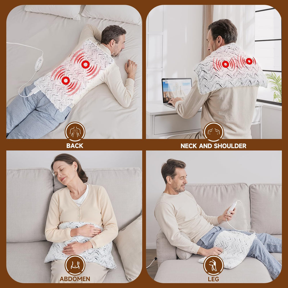 WATO FT heat massaging pad packaging highlighting portable design