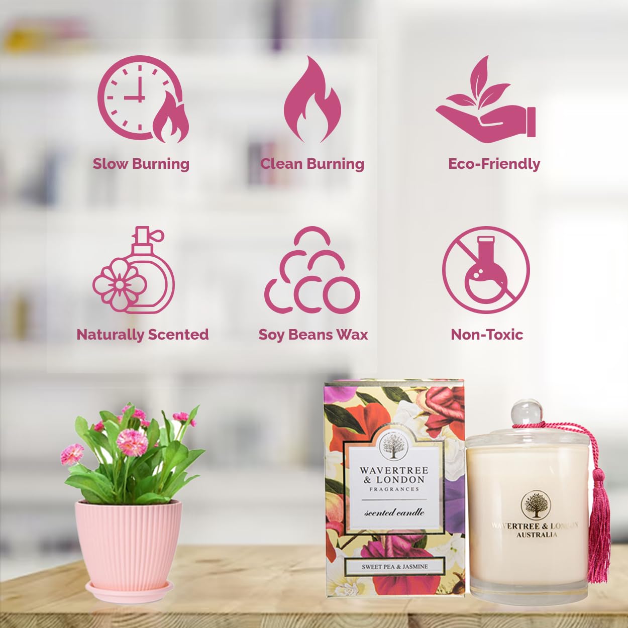 Wavertree & London candle packaging closeup highlights ready-to-gift presentation