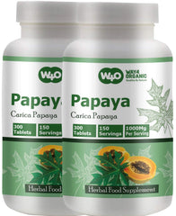 WAY 4 ORGANIC W4O papaya leaf extract capsules bottle for convenient daily use.