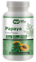 WAY 4 ORGANIC W4O papaya leaf extract packaging box with clear product details.