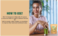 Way4Organic Mulberry Leaf Powder ready for versatile kitchen use