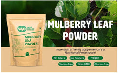 Two-pack Way4Organic Mulberry Leaf Powder packaging for steady supply
