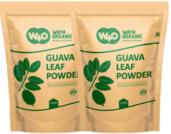 WAY 4 ORGANIC W4O guava leaf powder bottle for daily use and purity.