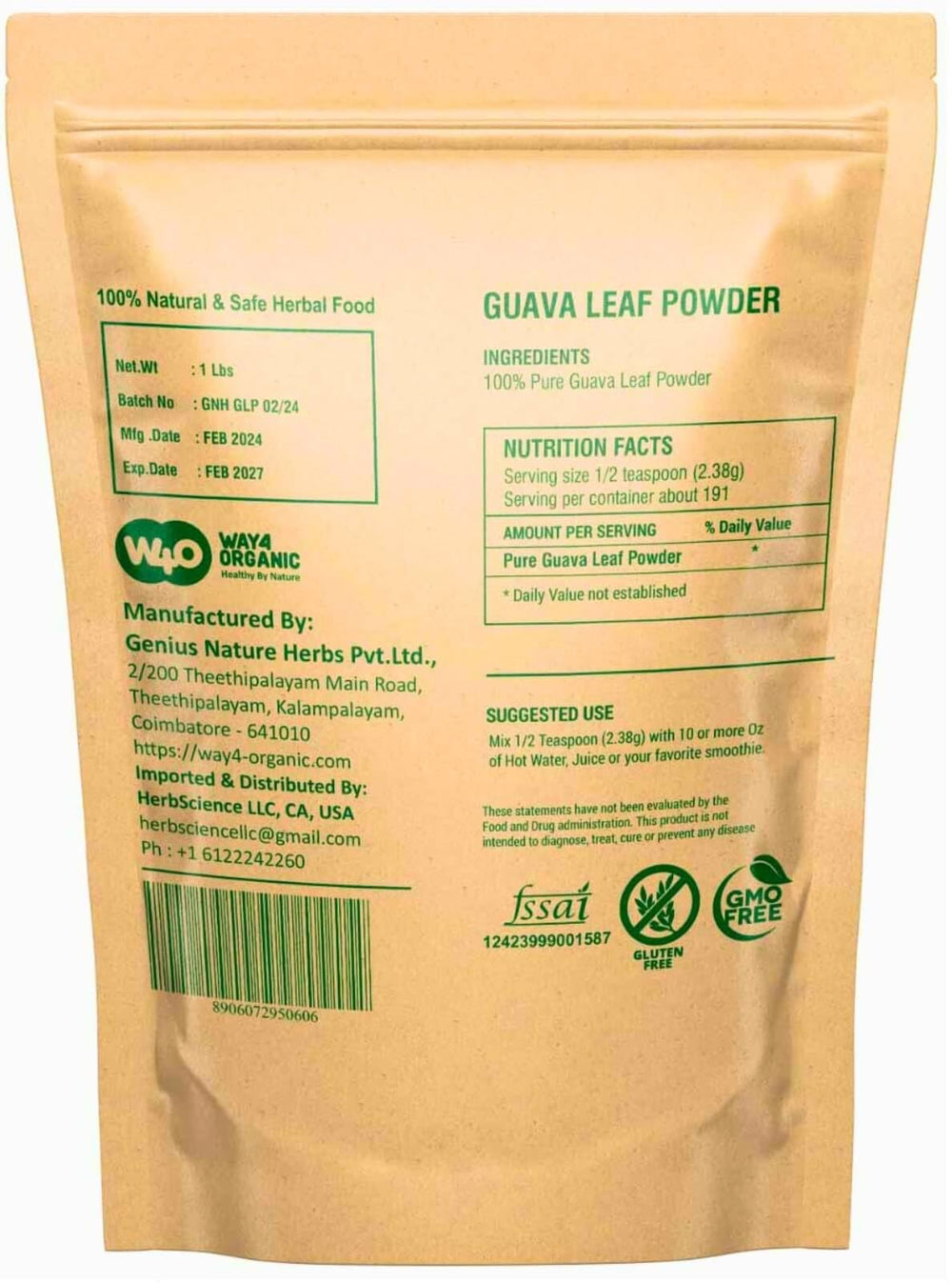 Hair-support powder from WAY 4 ORGANIC W4O for routine care.