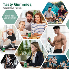 WBSQL hemp gummies serving spoon and jar, easy portion control for daily routine