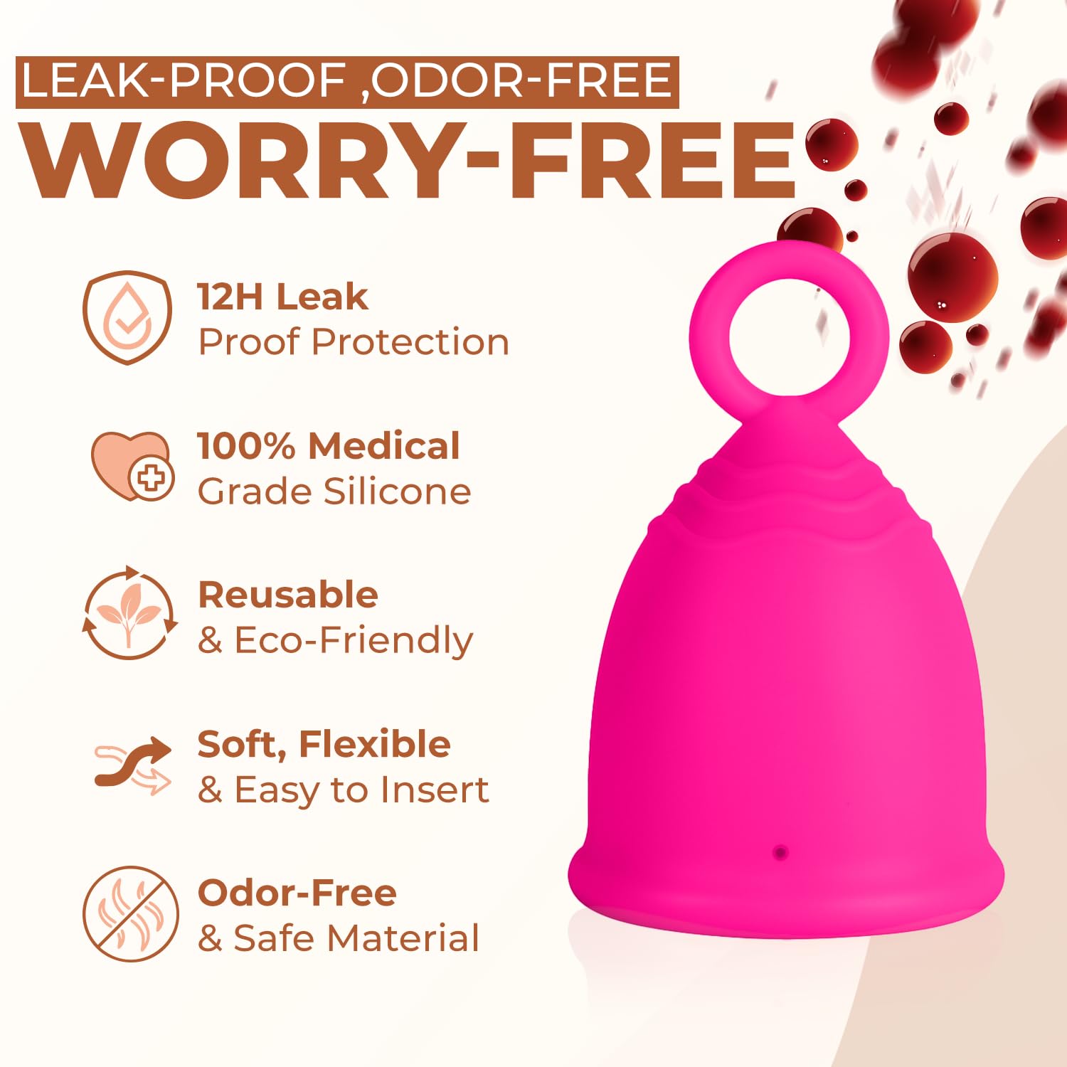 WE KEEO leak-free design demonstrates 12-hour protection during sleep.