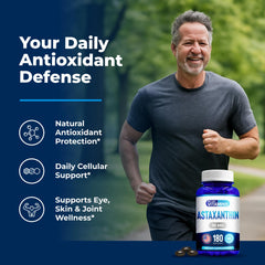 We Like Vitamins Astaxanthin bottle contents displayed for daily use