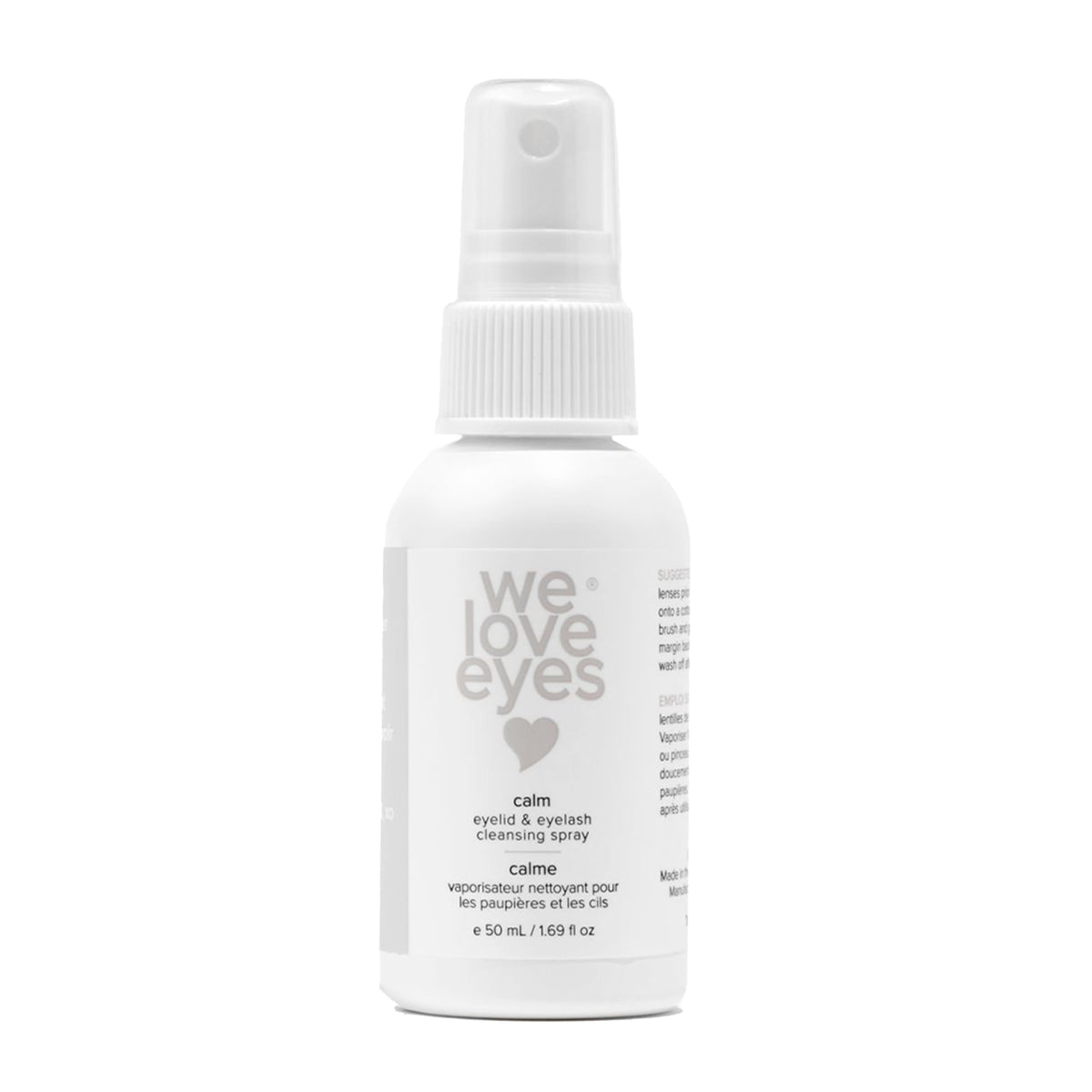 We Love Eyes hypochlorous eyelid spray bottle pour for gentle cleansing
