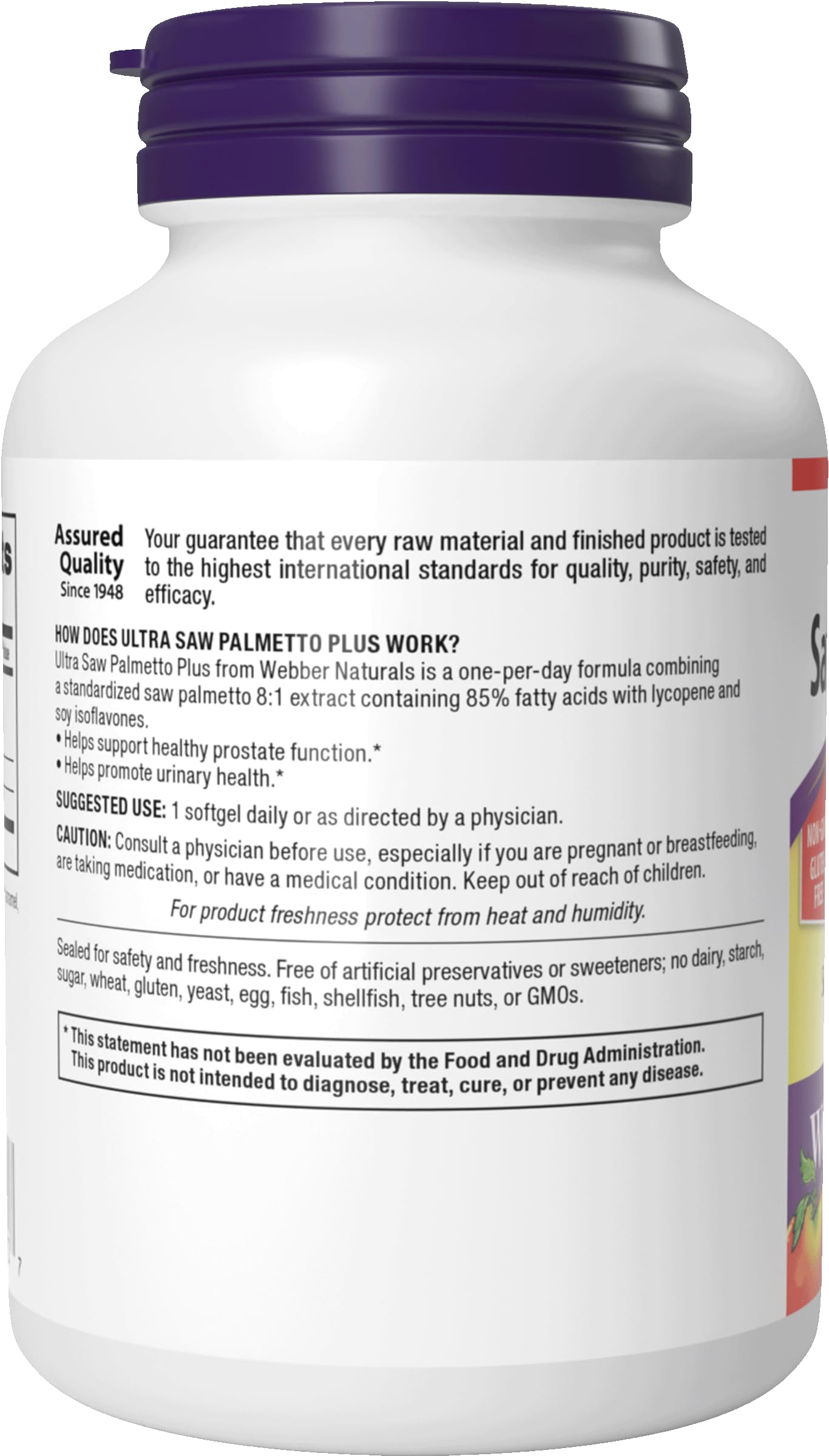 Webber Naturals Ultra Saw Palmetto Plus lifestyle image for men's health.