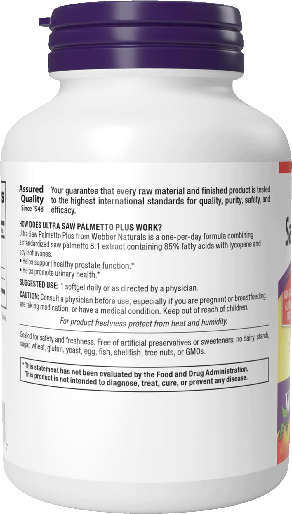 Webber Naturals Ultra Saw Palmetto Plus lifestyle image for men's health.