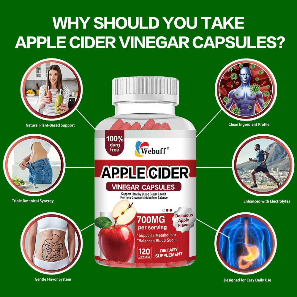 Webuff capsules with a glass of water illustrate easy daily intake.