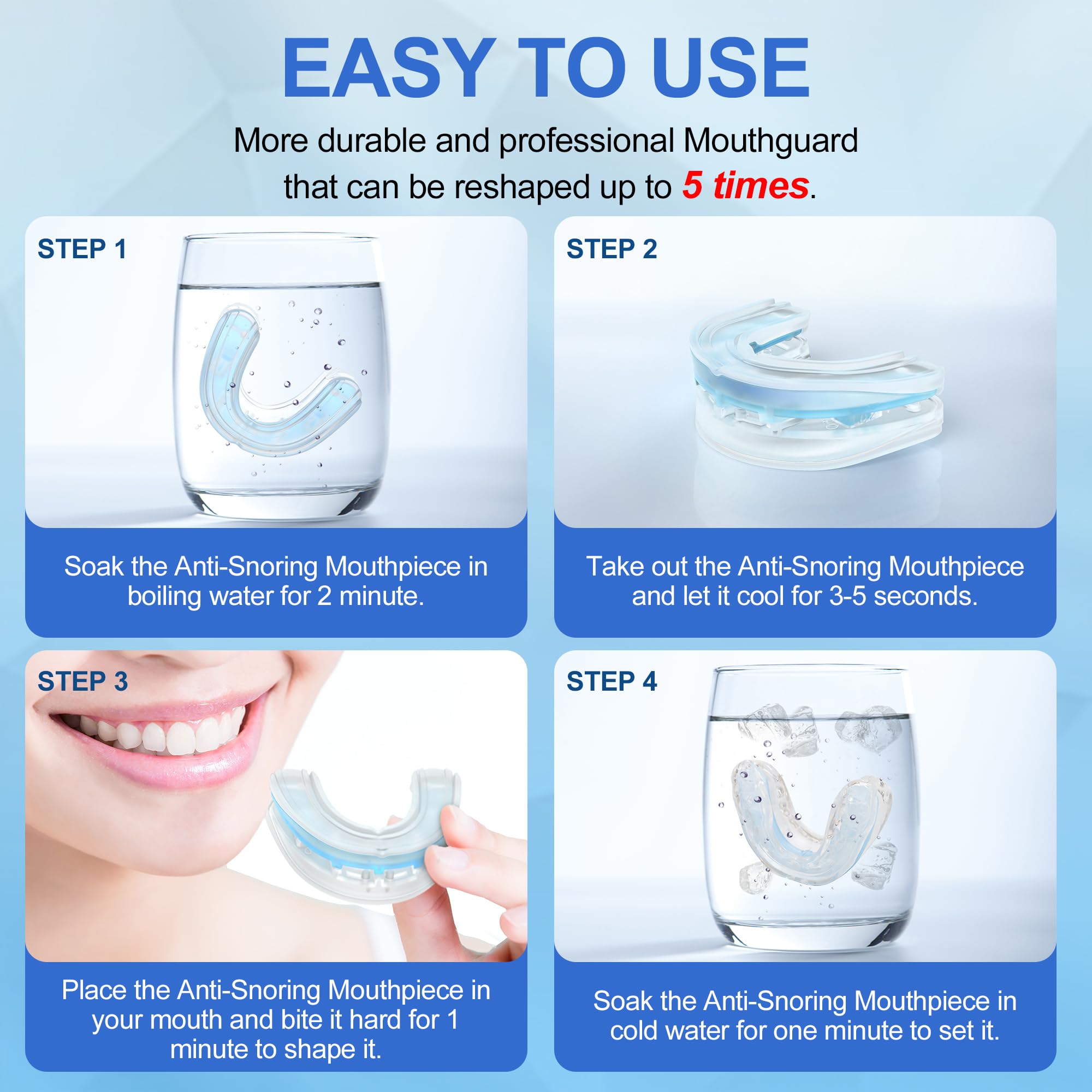 Wedoheal durable reusable mouthpiece with two plastic parts for easy reuse