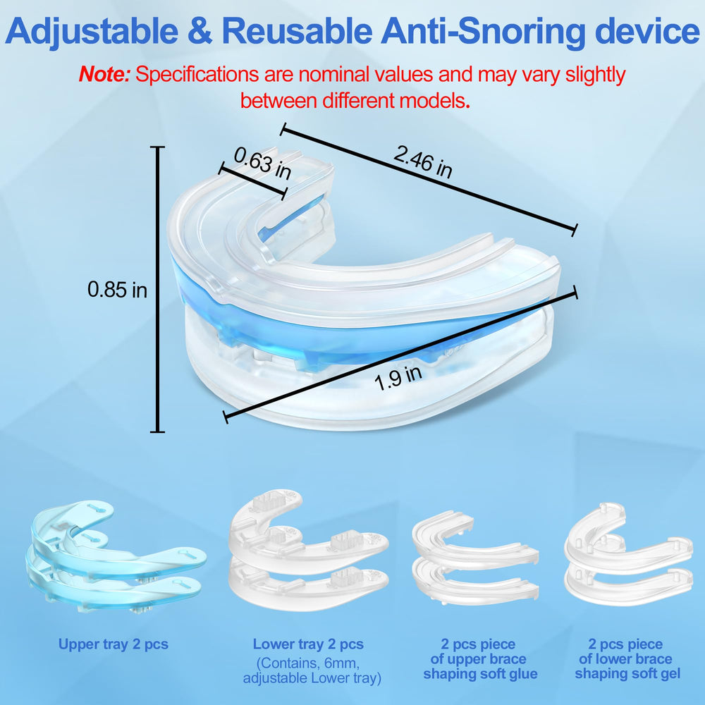 Wedoheal safe materials mouthpiece designed for safe nightly wear
