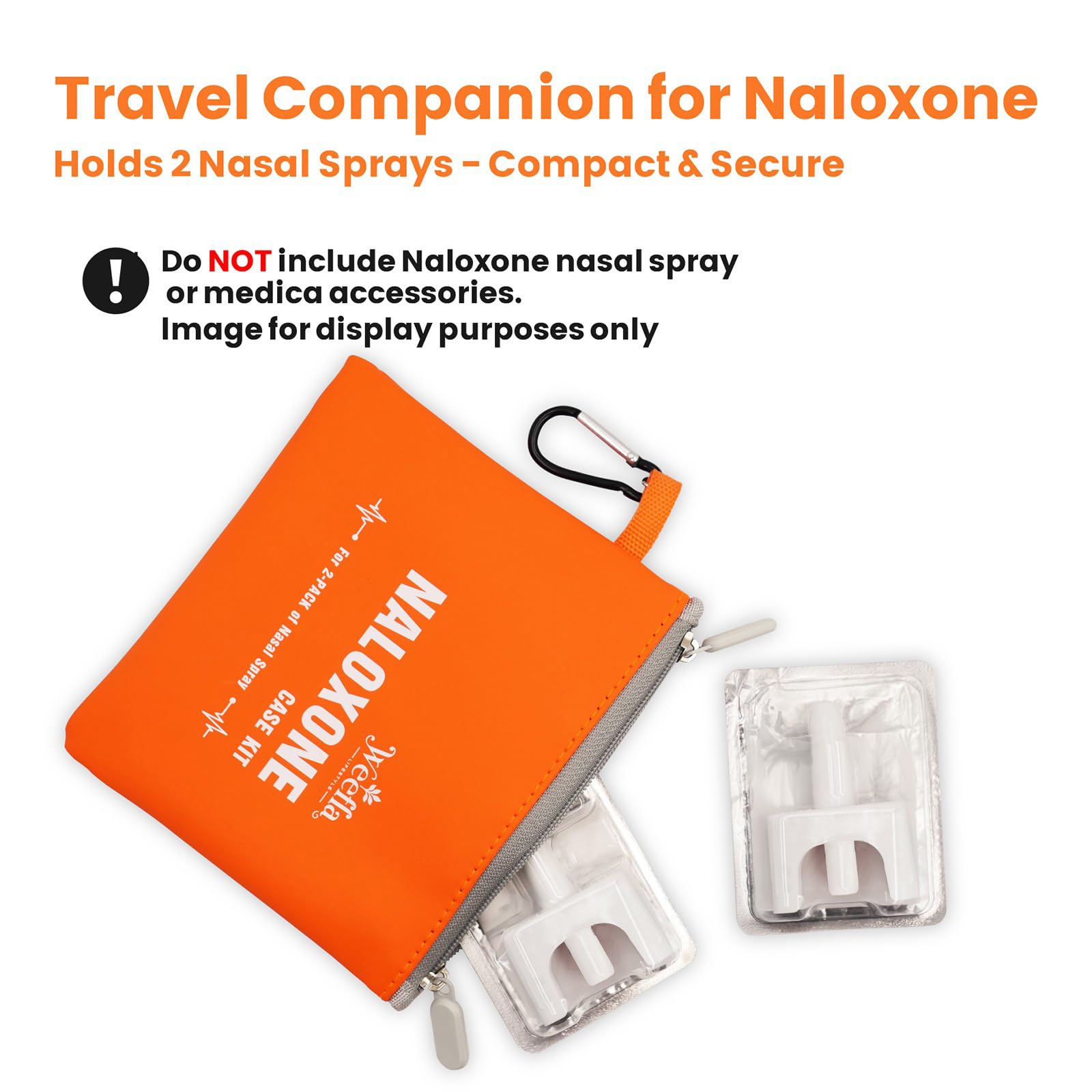 Weefla orange clip-on pouch stands out for fast retrieval