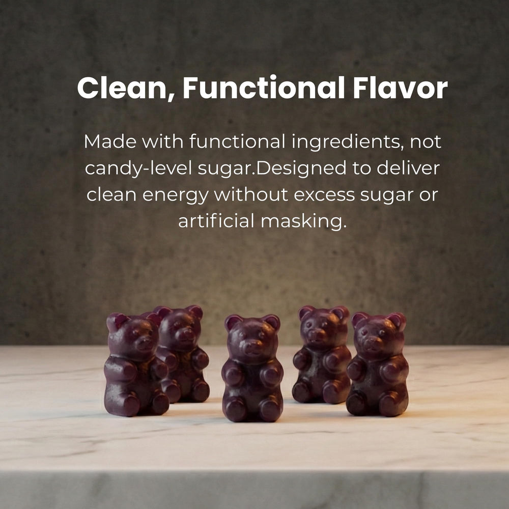 We Endeavor berry gummy on-desk scene shows simple daily use during tasks.